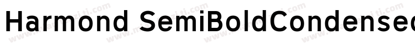 Harmond SemiBoldCondensed字体转换